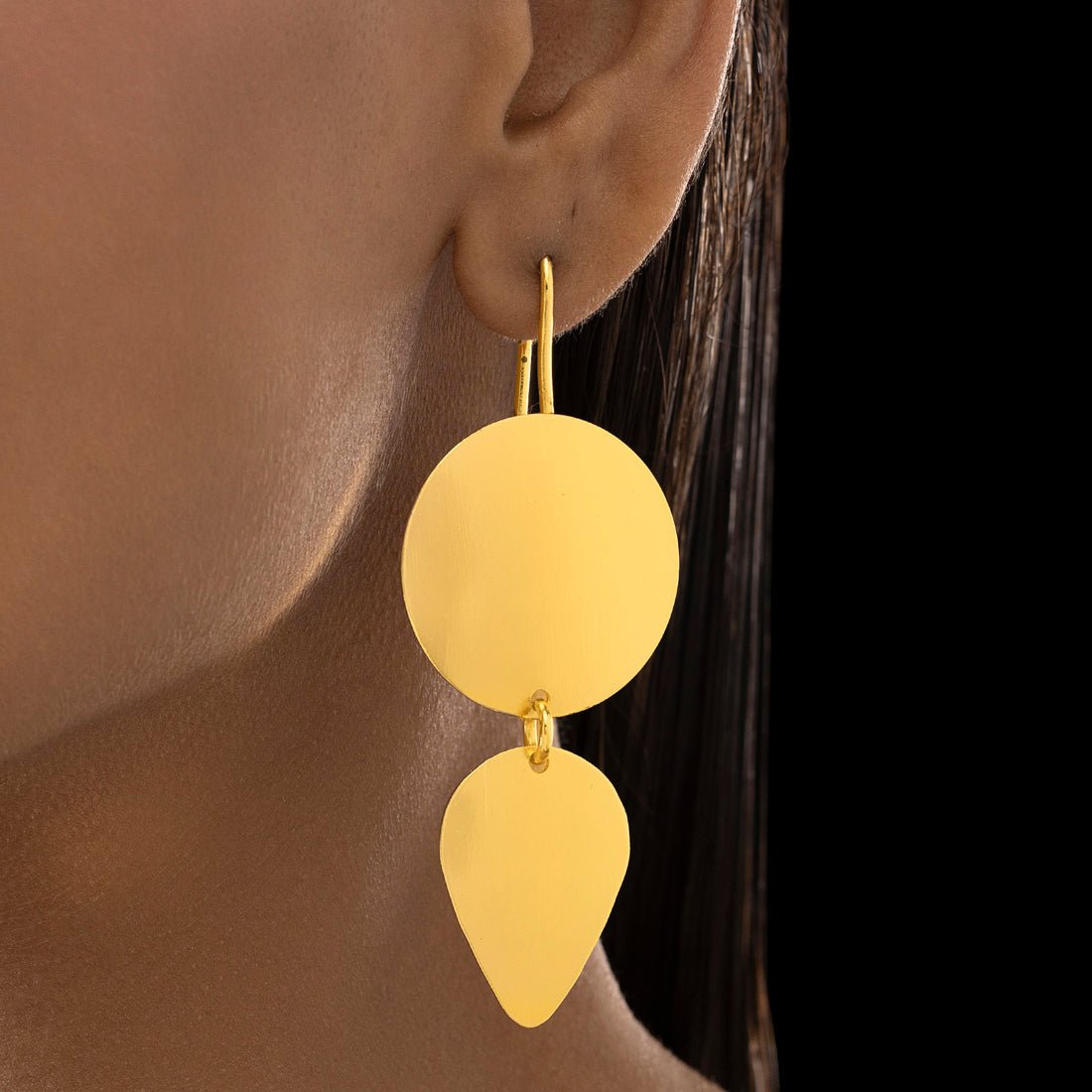 EYRA Earrings Anti-Tarnish Premium Brass High-Fashion Geometrical Danglers