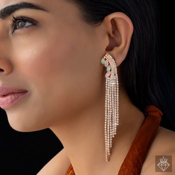 EYRA Earrings Anti-Tarnish Crystal Danglers