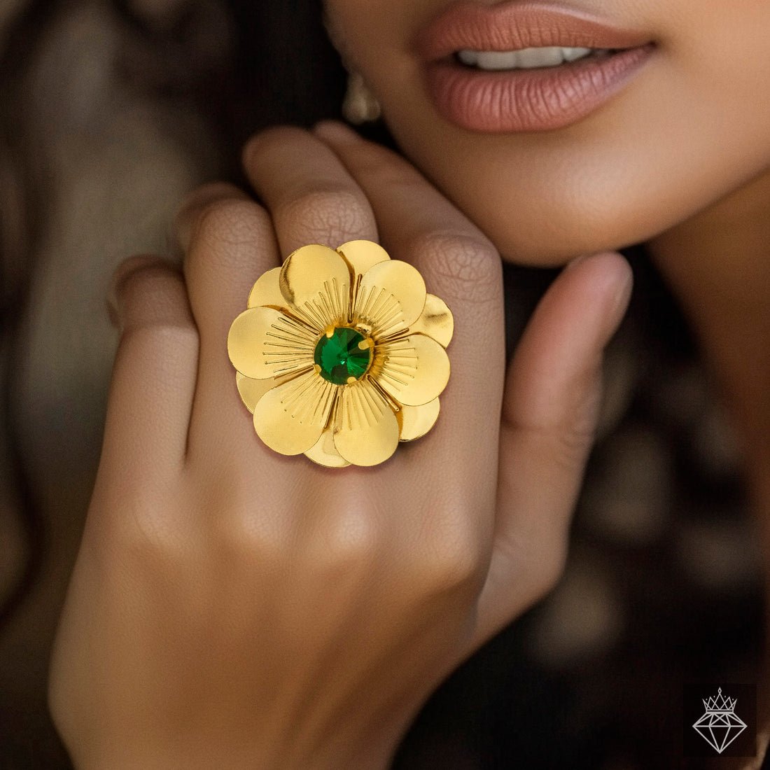 EYRA Ring Anti-Tarnish Daffodil (Adjustable Size)
