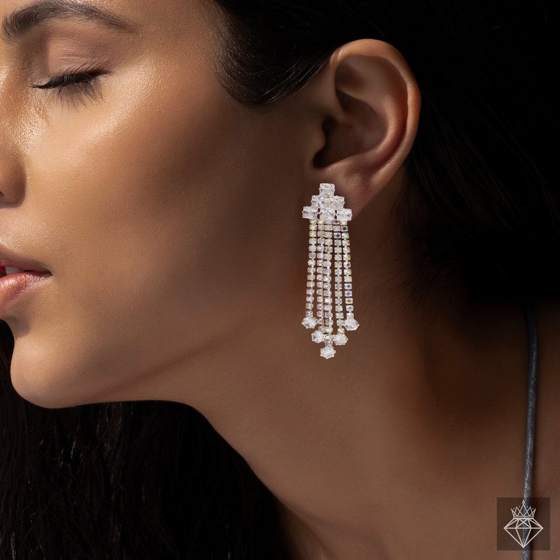 EYRA Earrings Anti-Tarnish Crystal Danglers