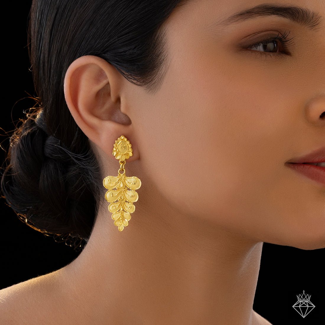 EYRA Earrings Anti-Tarnish Golden Danglers