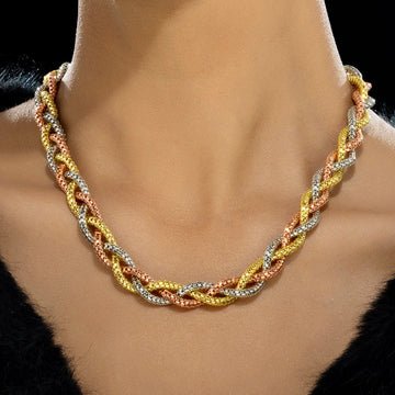 EYRA Necklace Anti-Tarnish Tri-Tone