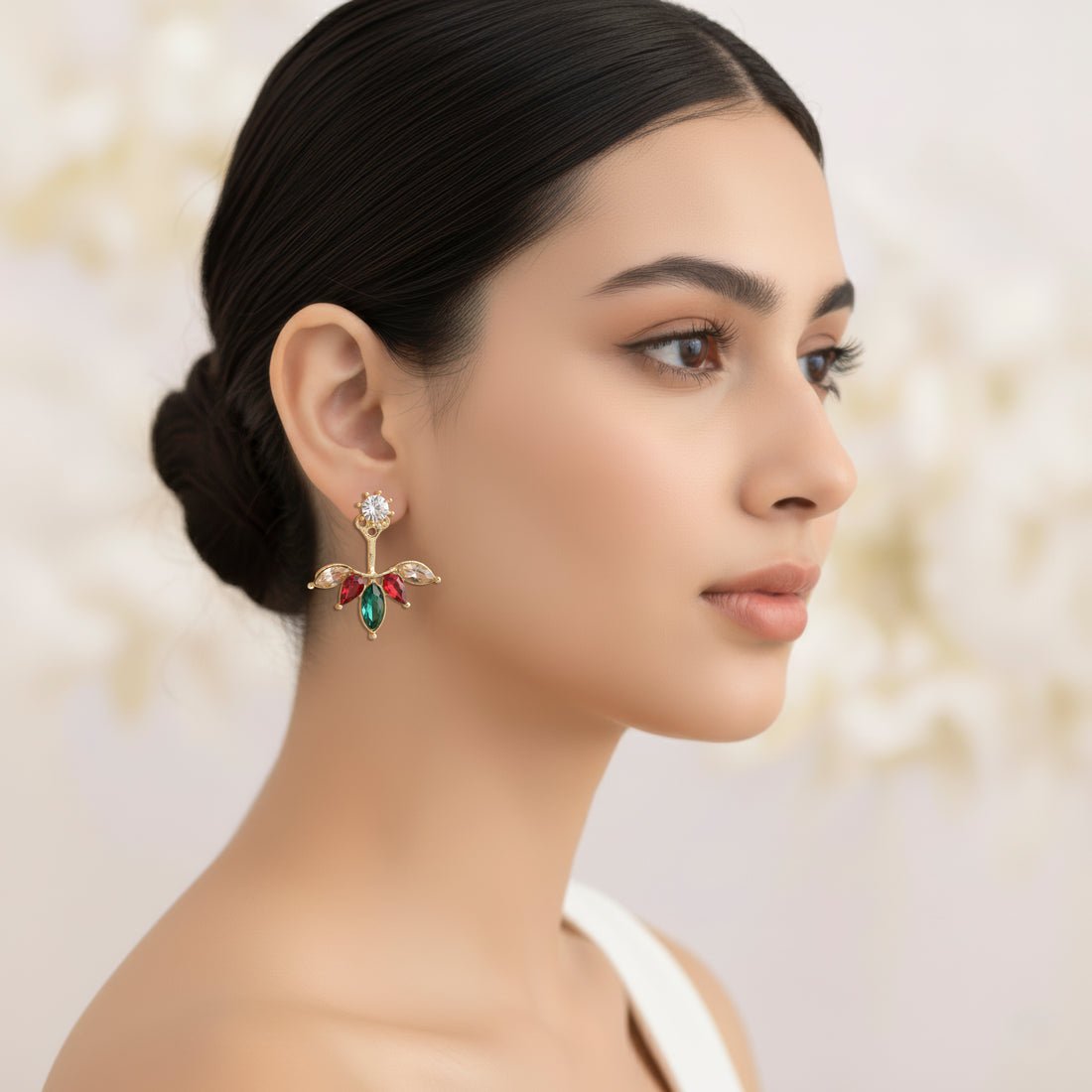 EYRA Earrings Anti-Tarnish Solitaire Drop Studs