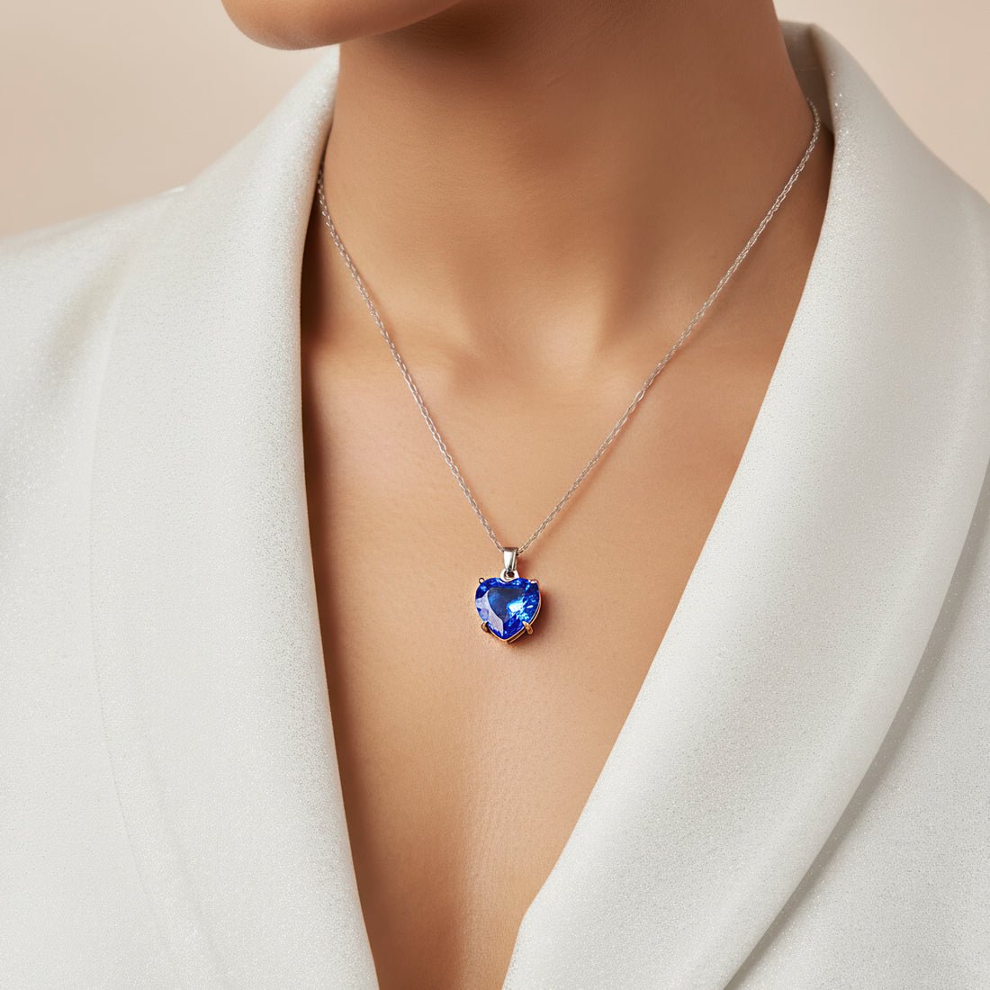 EYRA Necklace Anti-Tarnish Solitaire Set With Earrings