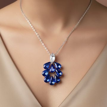 EYRA Necklace Anti-Tarnish Waterdrops Set With Earrings