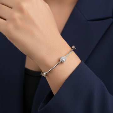 EYRA Bracelet Anti-Tarnish Crystal Heart Ghungroo
