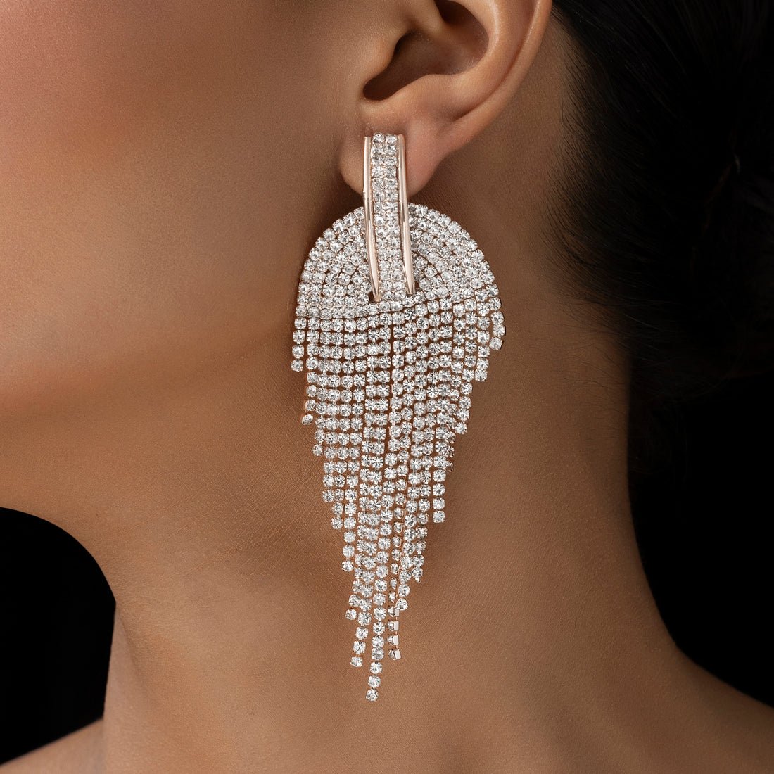 EYRA Earrings Anti-Tarnish Crystal Danglers