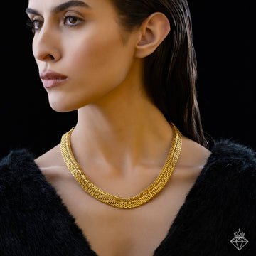 EYRA Necklace Anti-Tarnish Golden Designer Statement Chain