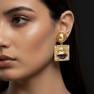EYRA Earrings Anti-Tarnish Mismatch Face Danglers