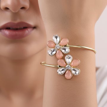 EYRA Bracelet Anti-Tarnish Openable Flower Bangle