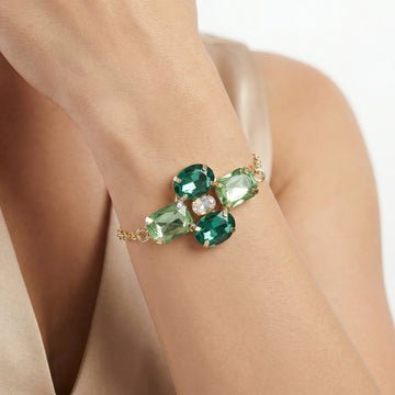 EYRA Bracelet Anti-Tarnish Geometric Crystal Chain