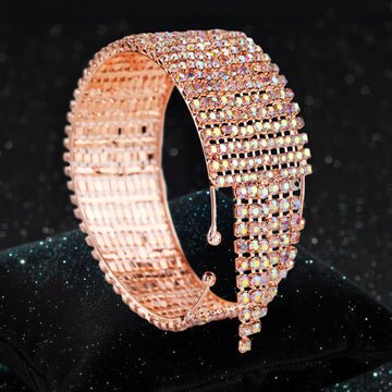 EYRA Bracelet Anti-Tarnish Crystal Bangle (Adjustable Size)