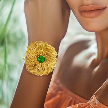 EYRA Bracelet Golden Nest Emerald