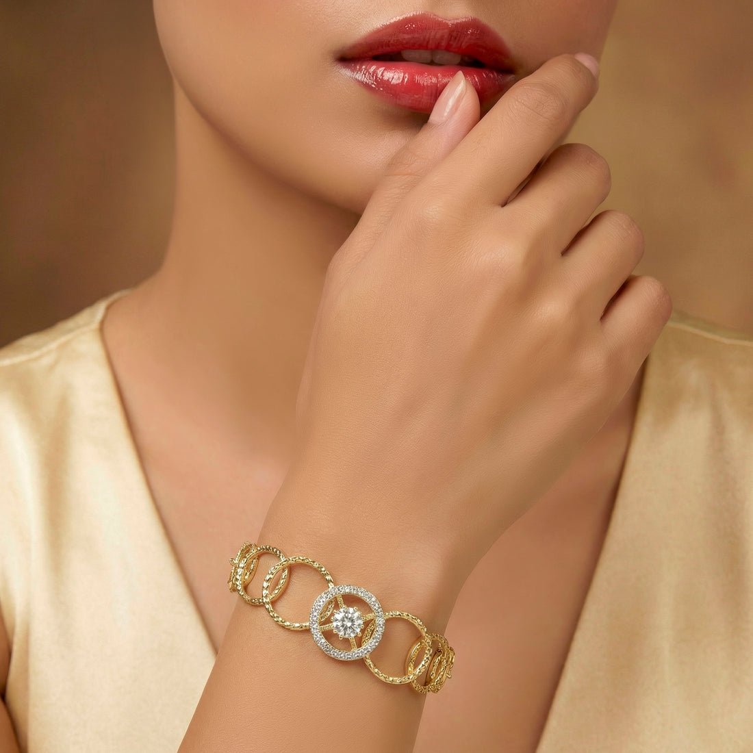 EYRA Bracelet Anti-Tarnish AD with Links Chain (Adjustable Size)