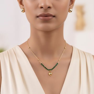 EYRA Necklace Anti-Tarnish AD Set With Earrings